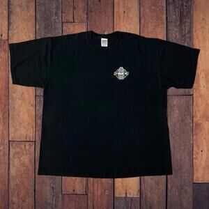 Year 00s 2000s Nascar Day 2005 Black Sportswear Logo T-shirt